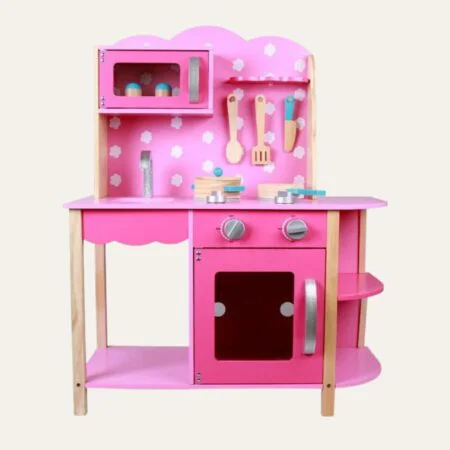 מטבח עץ לילדים Pink